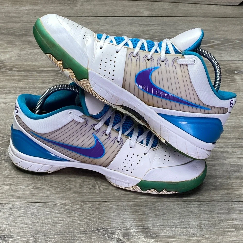 Nike Kobe 4‎ Protro Draft Day Mens 9.5 White Blue Purple AV6339-100 Sneaker